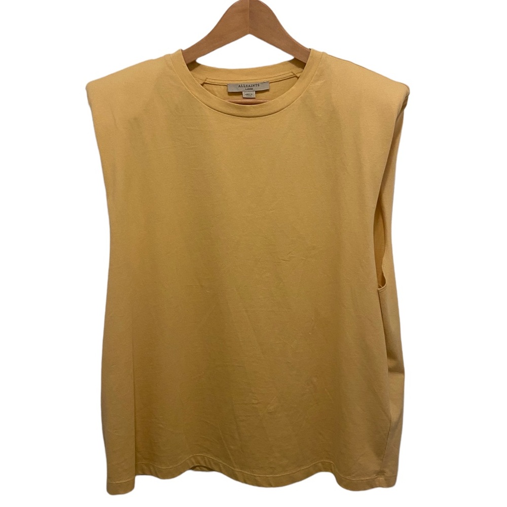 All Saints Shoulder Pads Muscle Tee | CLOSET CLOSING
